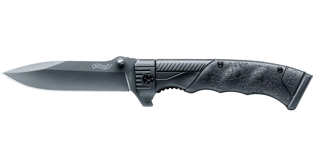 Knife Walther PPQ Knife 440C, EDC, knives, one-handed folding - Frontier Outdoors Australia