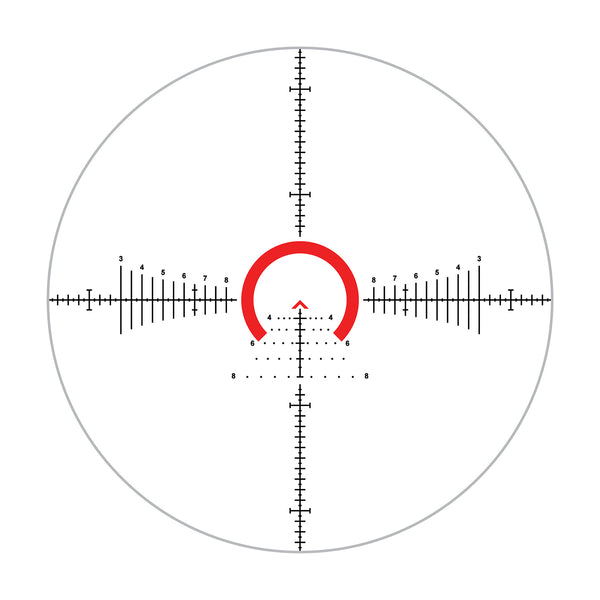 PLxC 1–8×24mm FFP – ACSS Raptor M8 Yards 5.56/.308 Reticle
