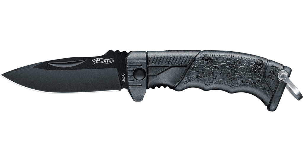 Knife Walther Micro PPQ Knife 440C, EDC, knives, two-handed folding - Frontier Outdoors Australia